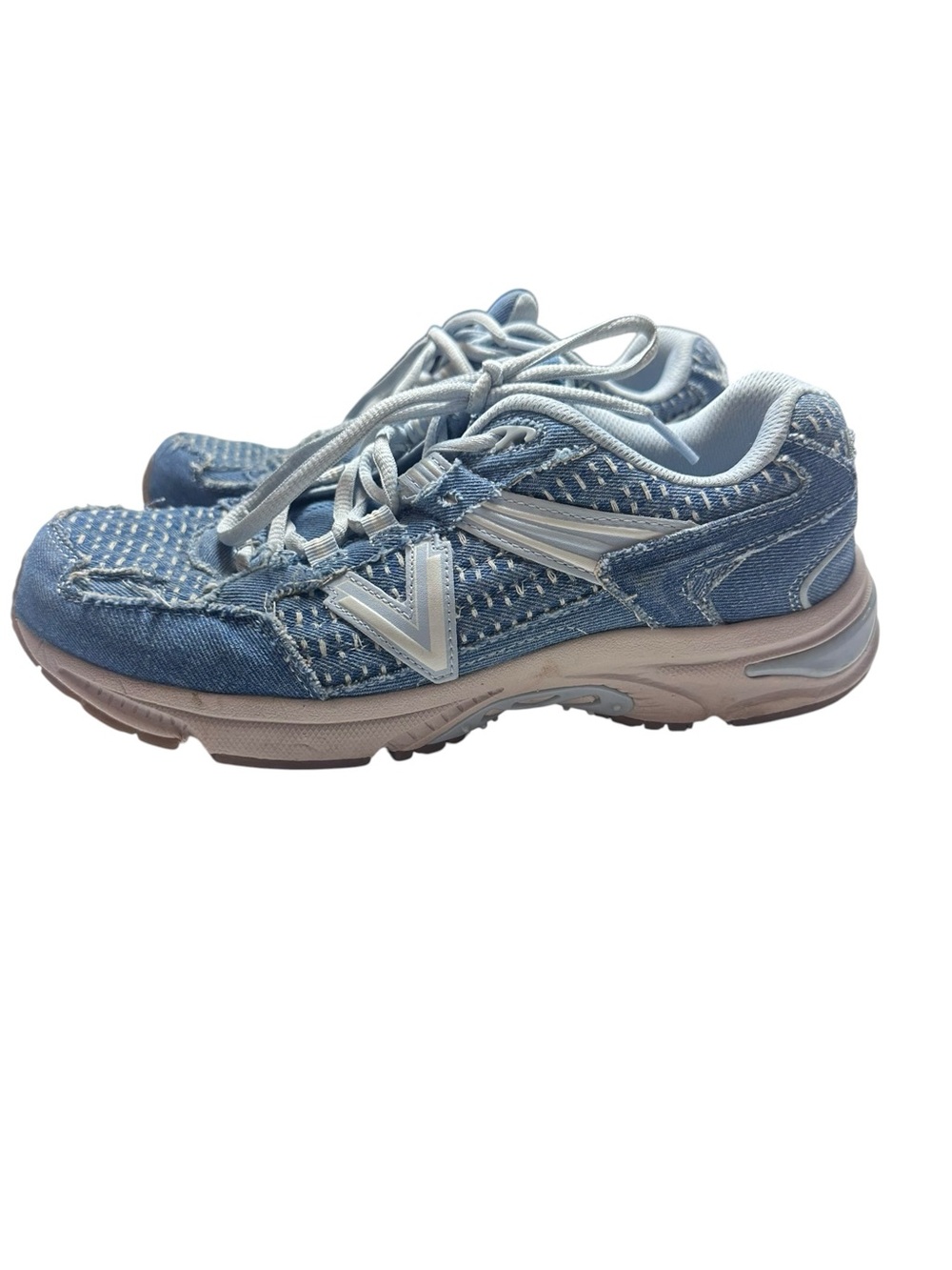 Vionic 23Walk 2.0 Women 8.5 Wide Blue Walking Sneakers Arch Support